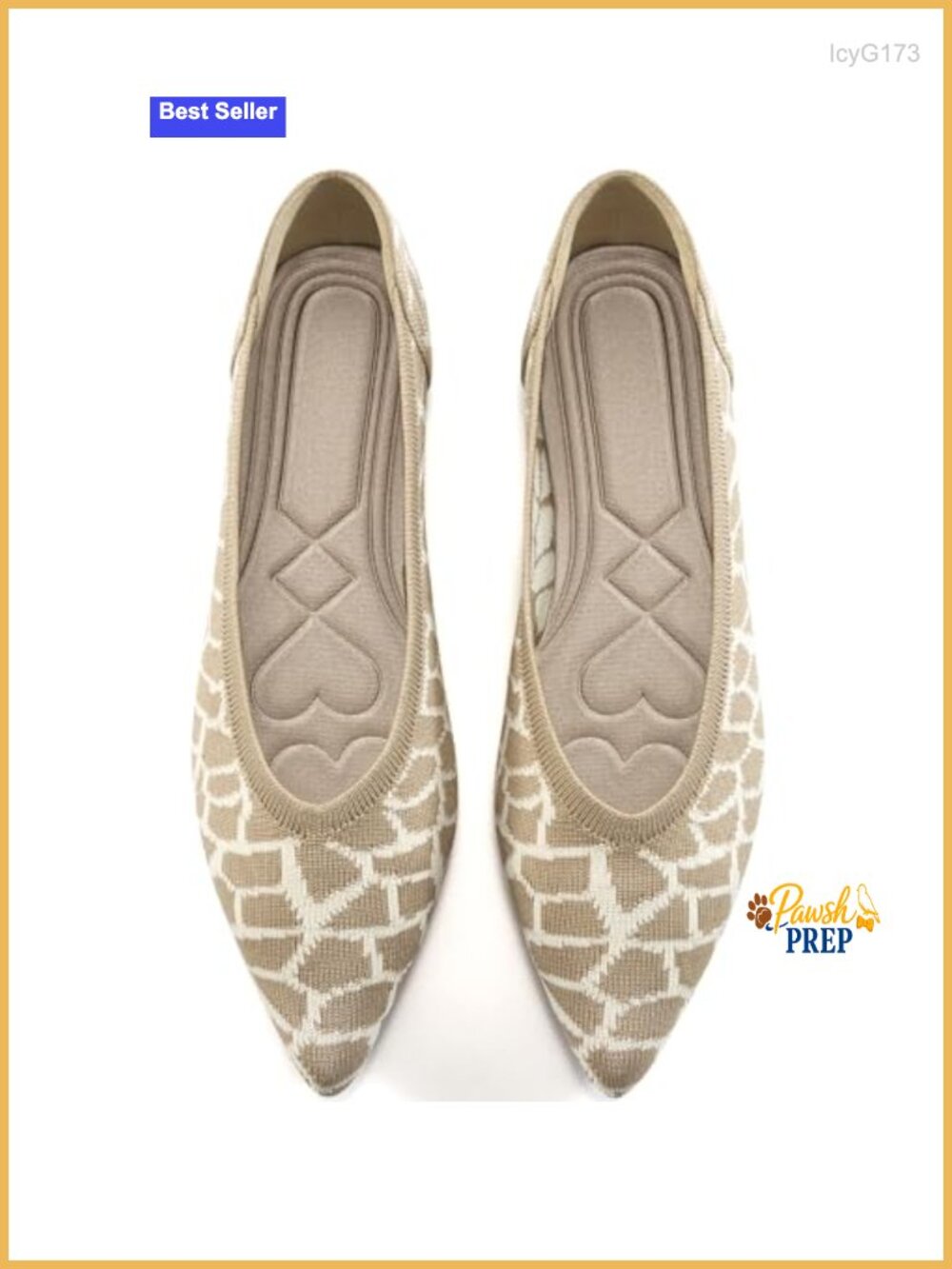 Women's Ballet Flats Comfortable Pointed Toe Soft Knit Slip On Walking Shoes